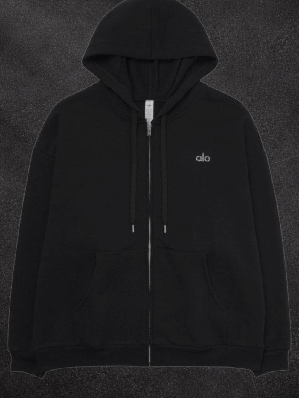 ALO Yoga Accolade Full Zip Hoodie Black NWT